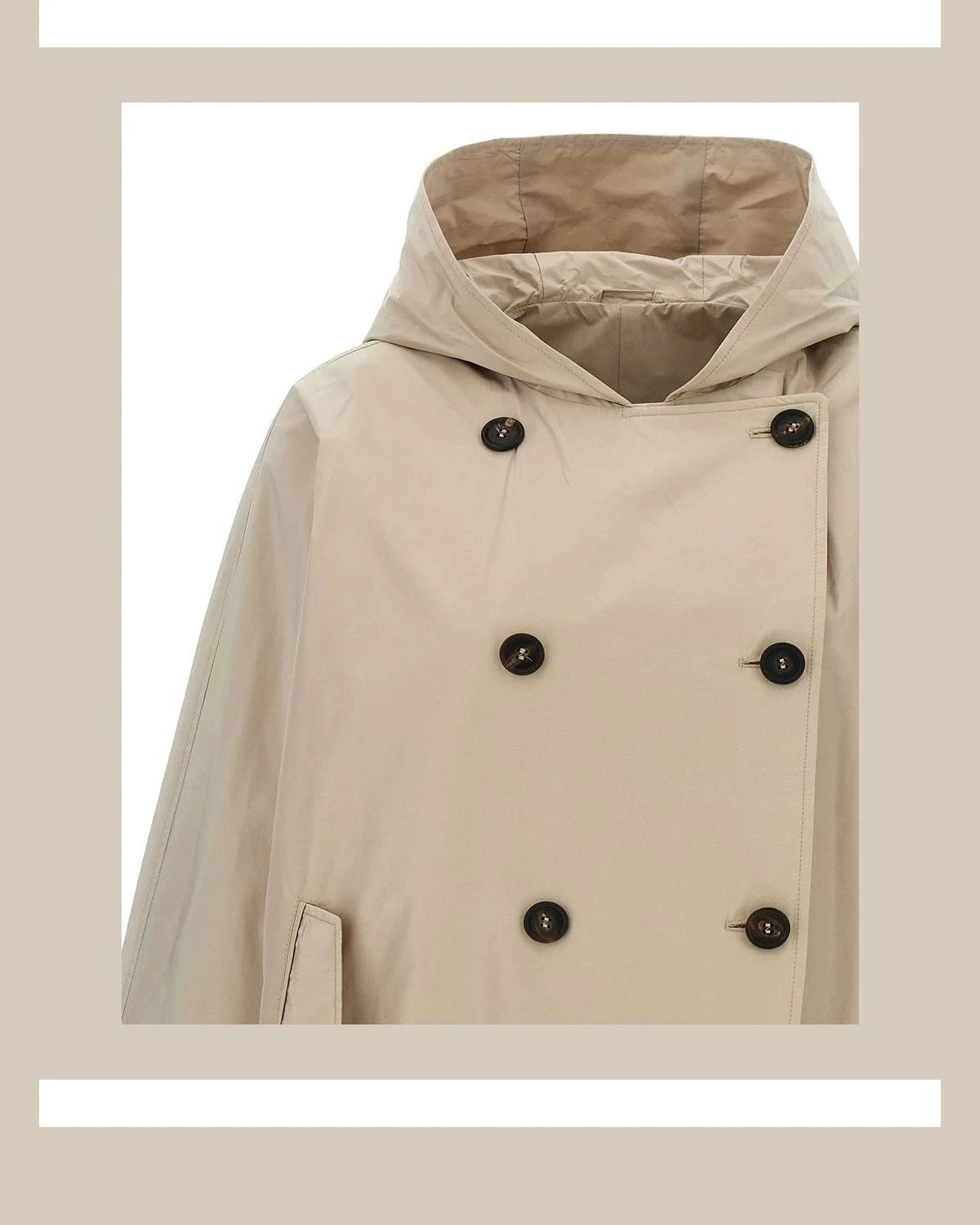 Brunello Cucinelli Trench Coat in beige, Polyester — view 3