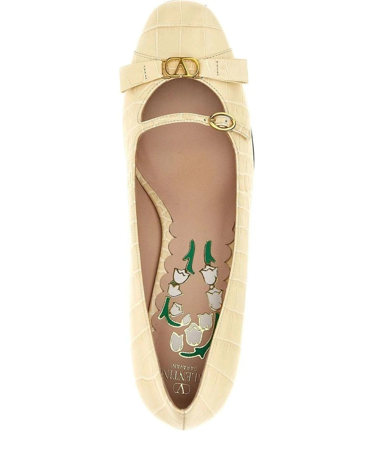 Valentino Garavani Pumps in white, Calfskin Leather — view 4