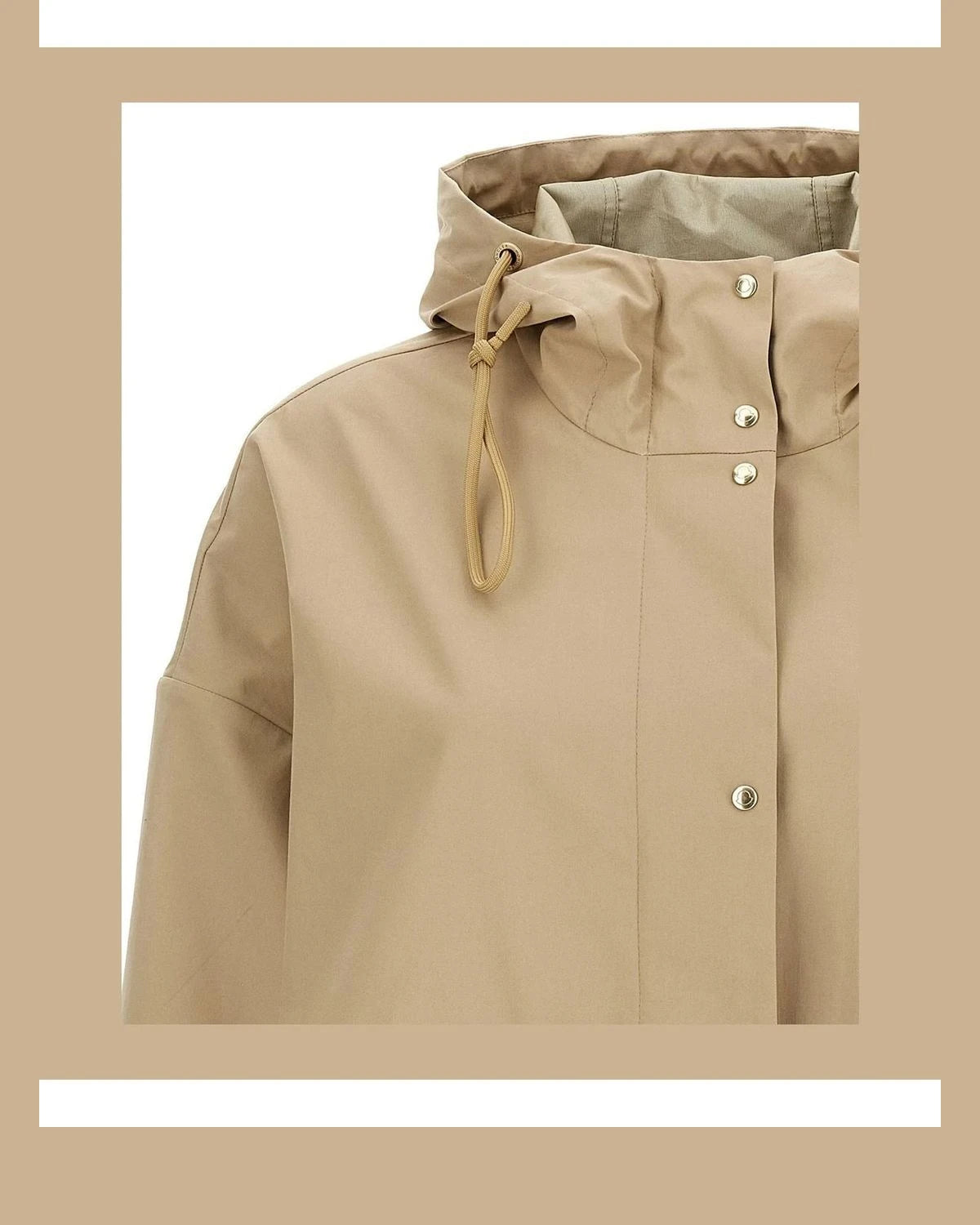 Moncler Parka in beige, Cotton — view 3