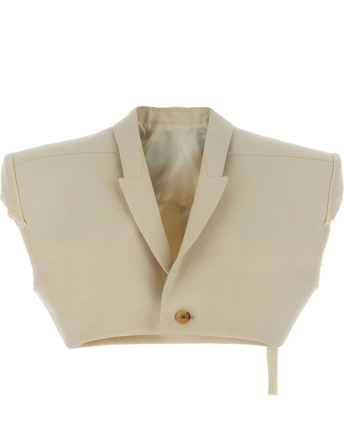 Rick Owens Bolero Jacket in beige, Cotton