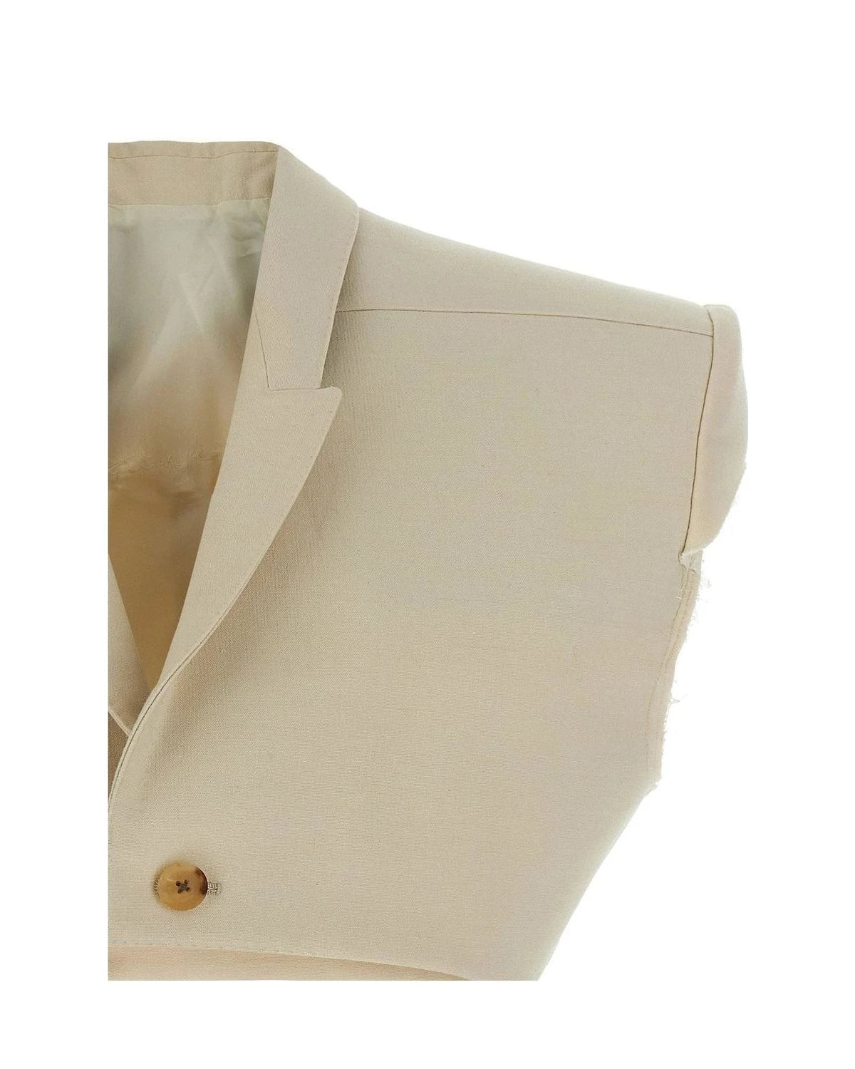 Rick Owens Bolero Jacket in beige, Cotton โ view 3