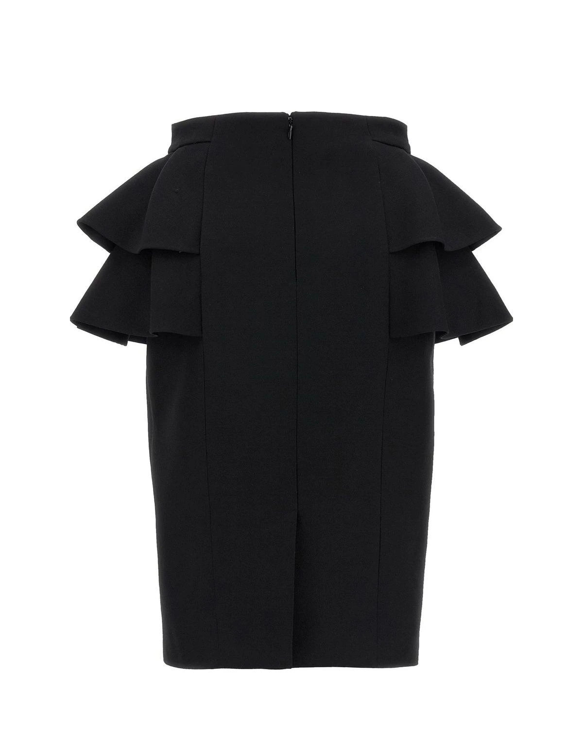 Valentino Garavani Skirt in black, Virgin Wool — view 2