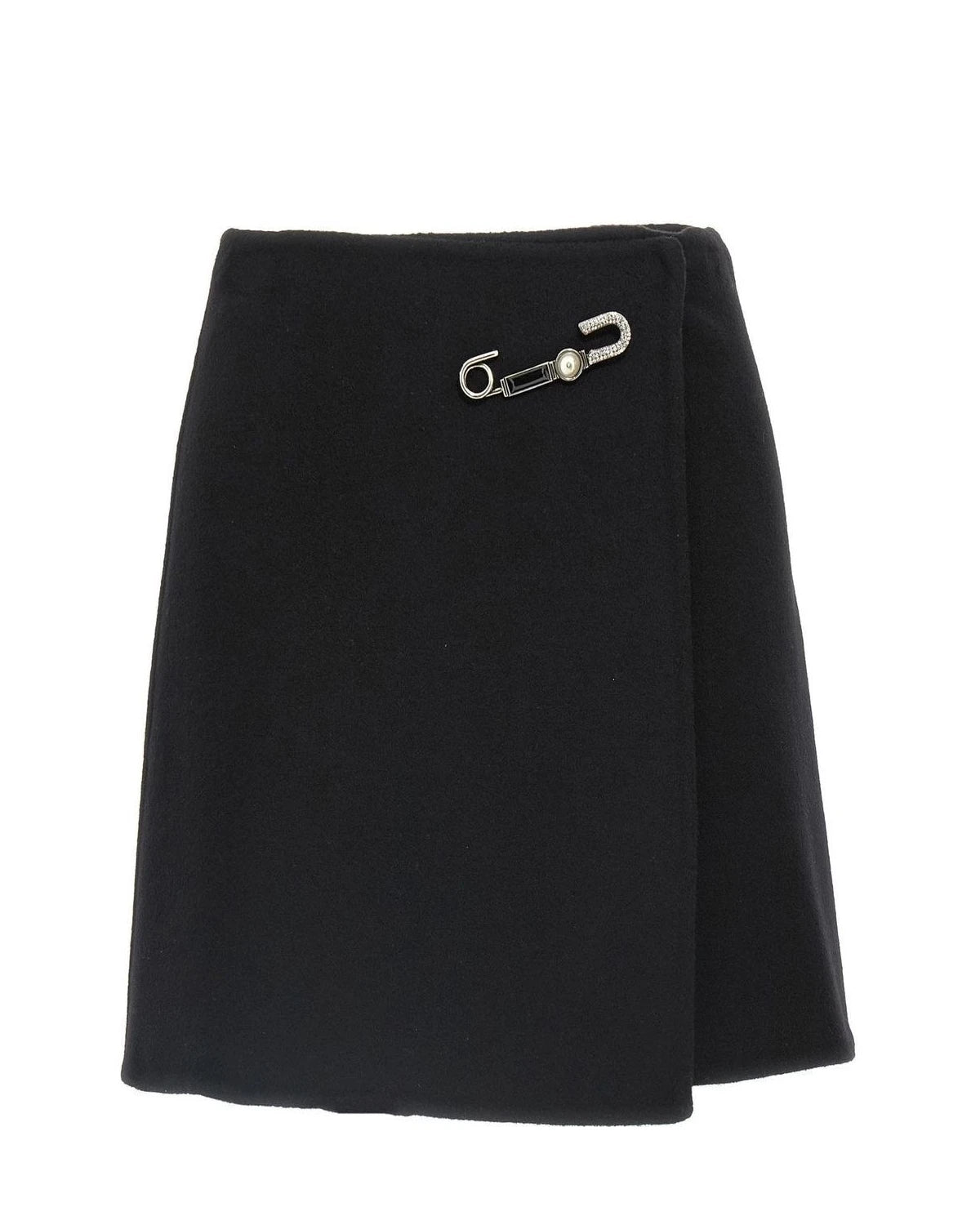 Ermanno Scervino Skirt in black, Virgin Wool