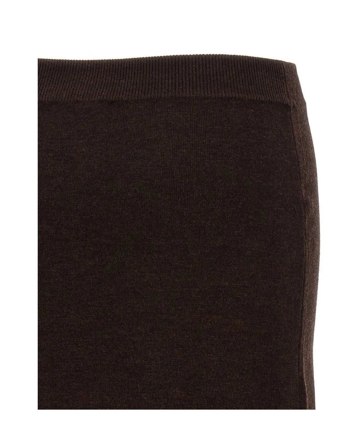 Victoria Beckham Skirt in brown, Wool — view 4