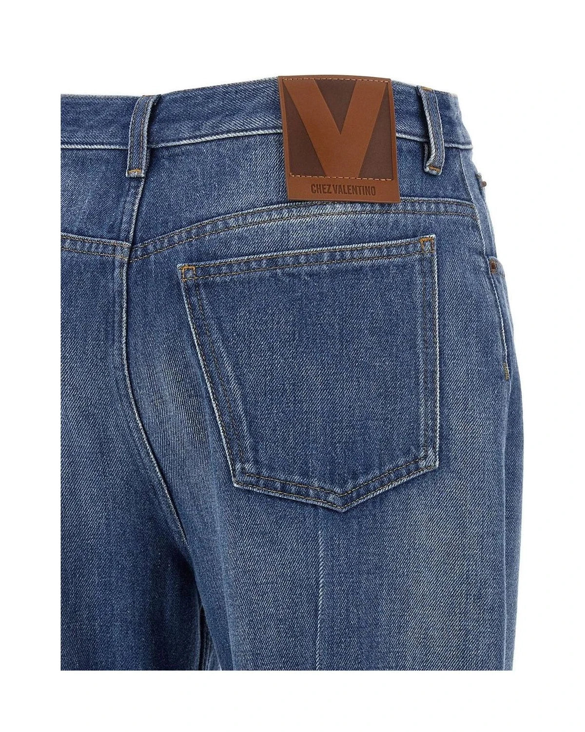 Valentino Garavani Jean in blue, Cotton — view 4