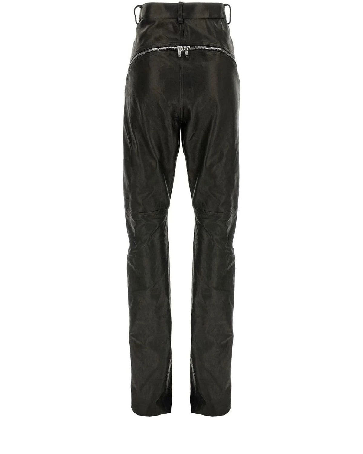 Rick Owens Trouser in black, Leather — view 2