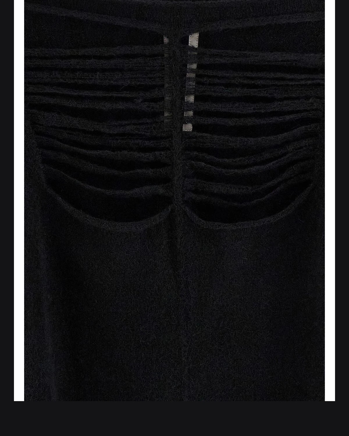 Black Wool Cardigan