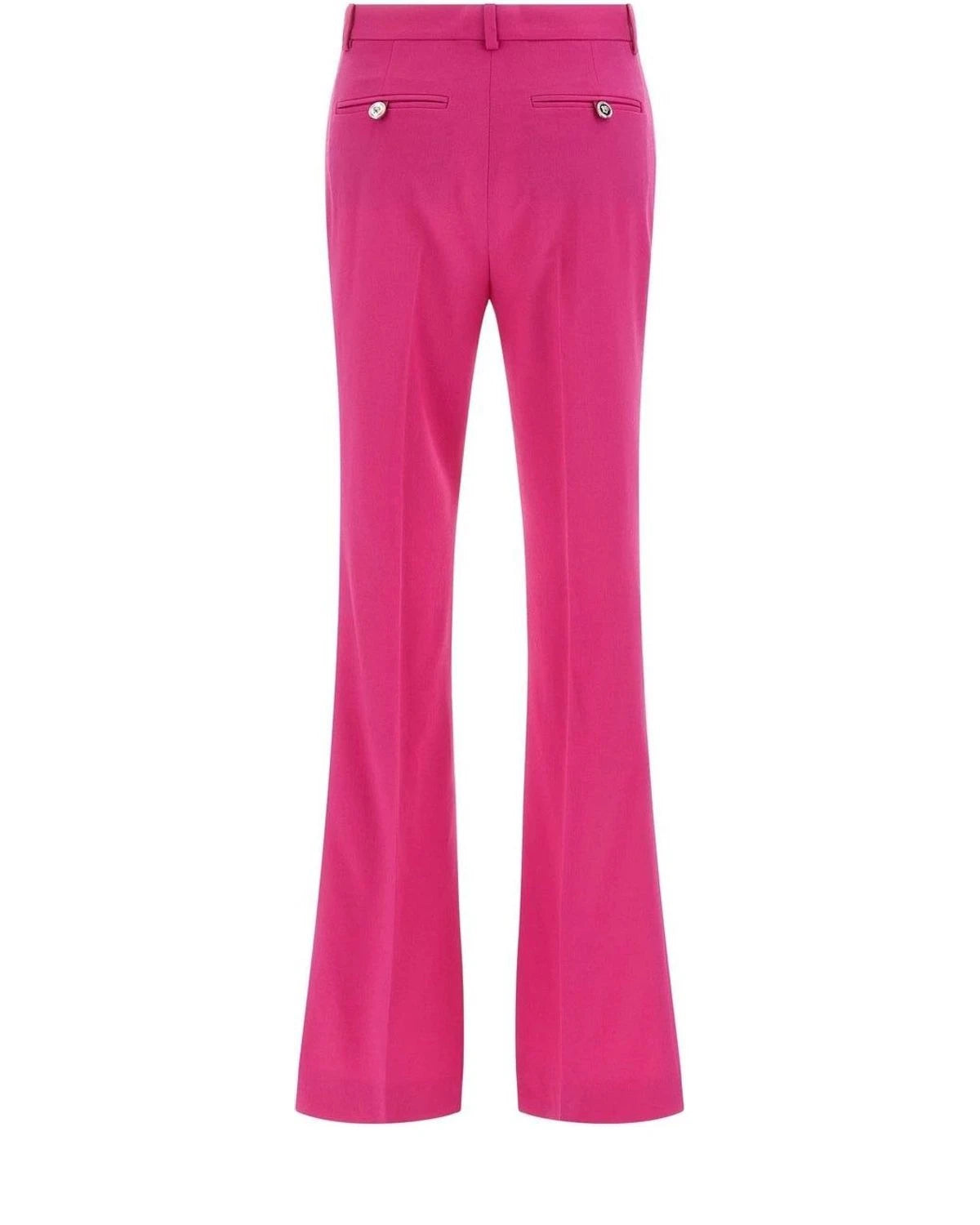 Versace Palazzo Pant in pink, Virgin Wool — view 2