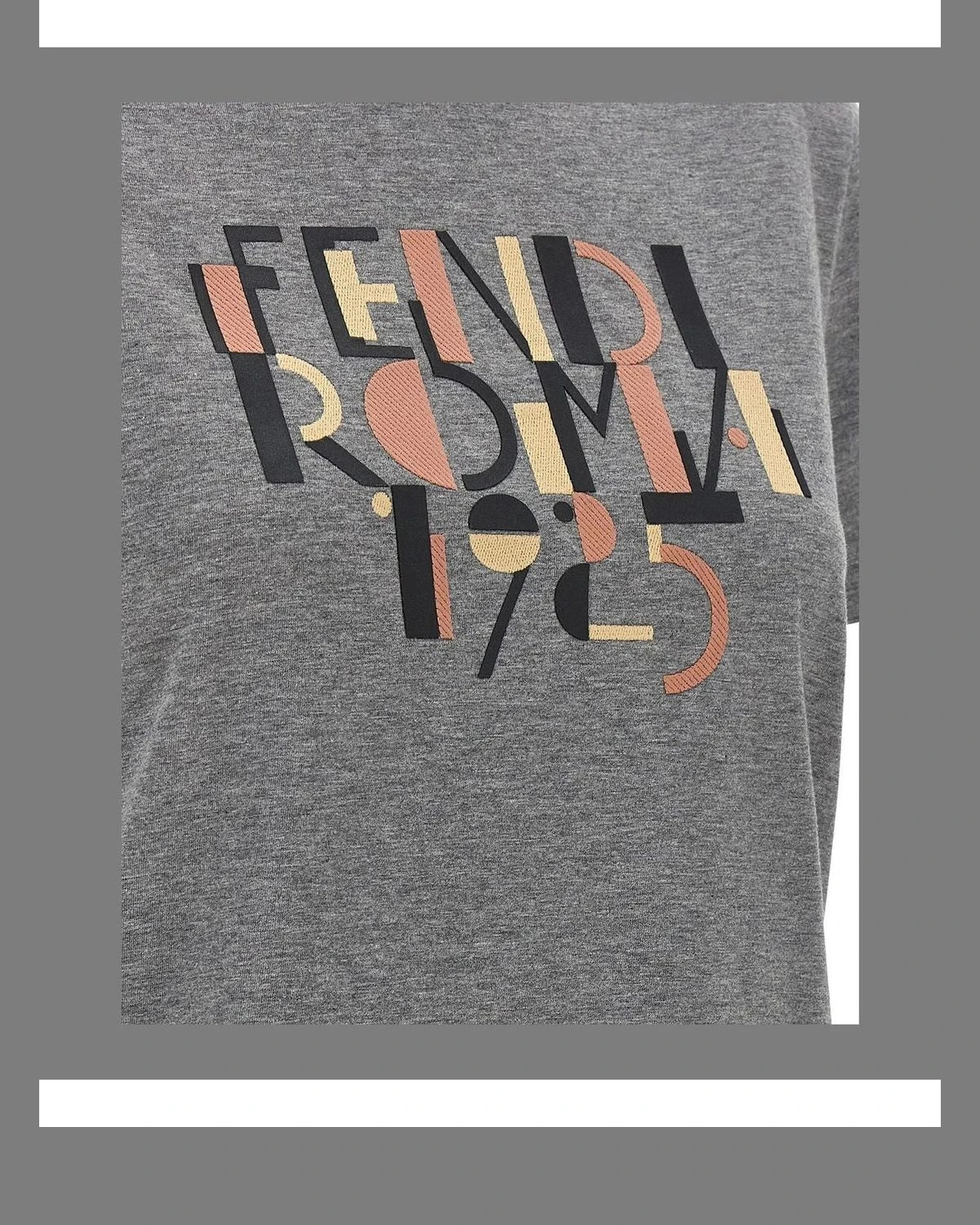 Fendi T-Shirt in gray, Cotton — view 4