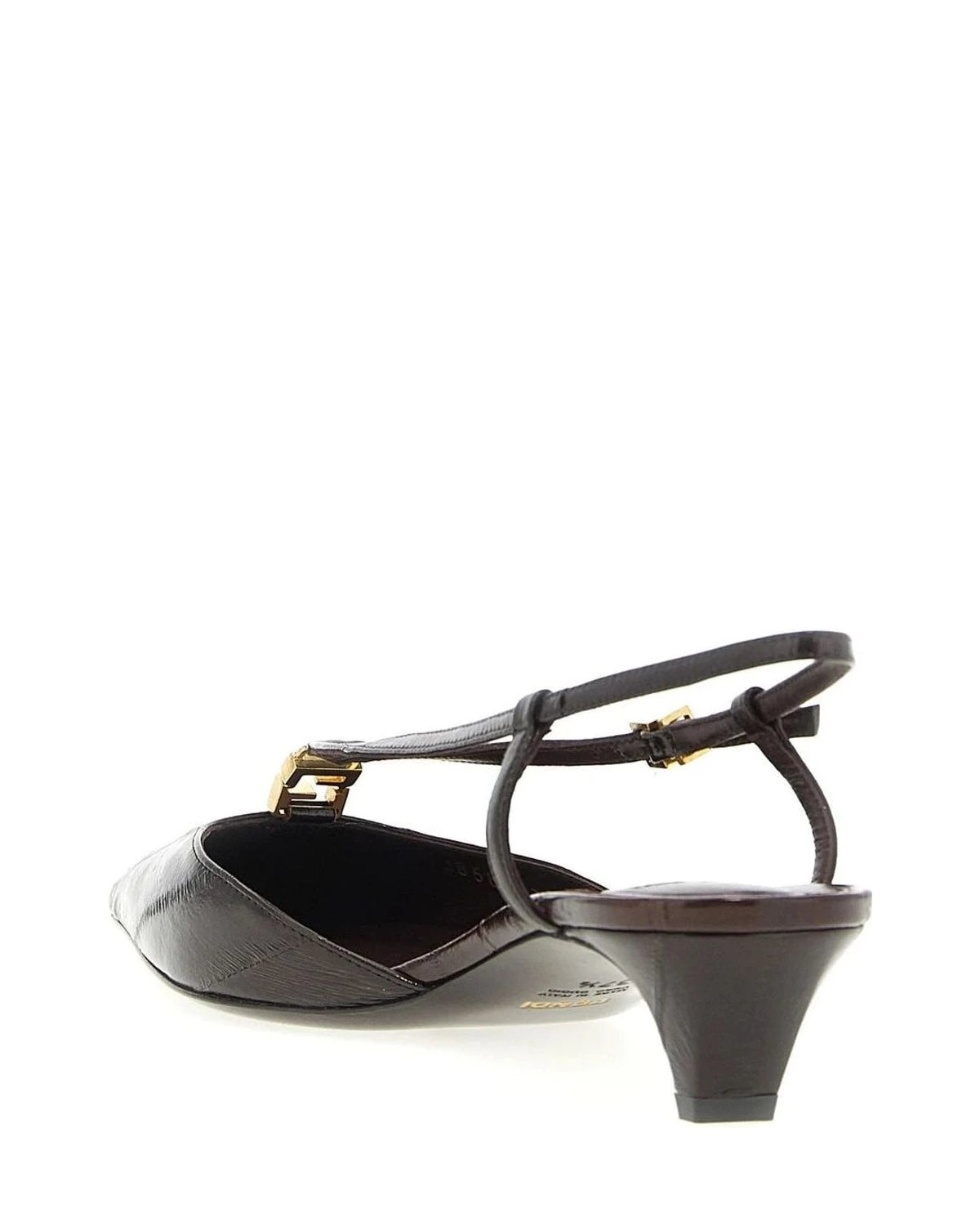 Fendi Heels in brown, Lamb Leather โ view 3