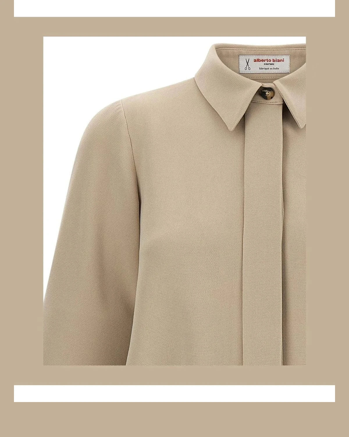Alberto Biani Blouse in beige — view 3
