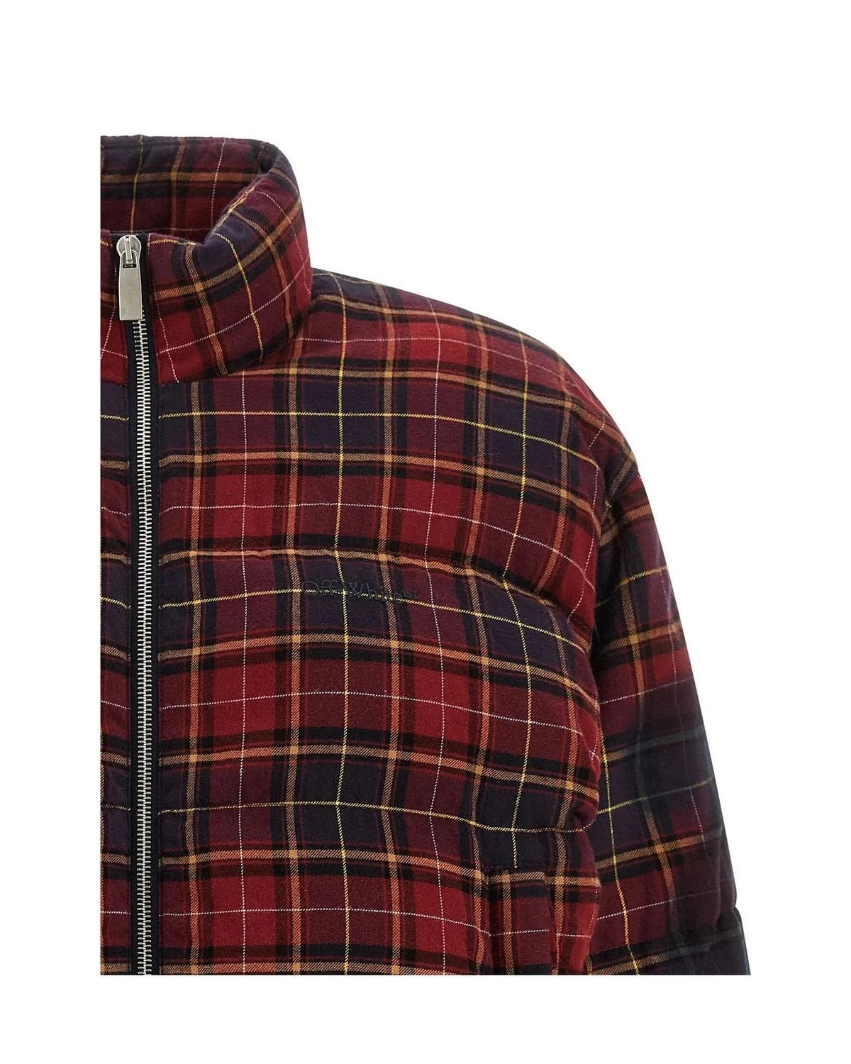 Off-White Puffer Jacket in red, Cotton — view 3