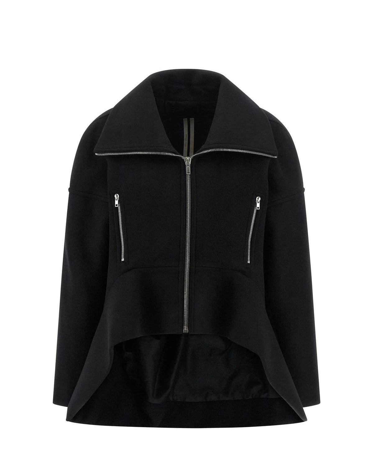 Rick Owens Overcoat in black, Virgin Wool