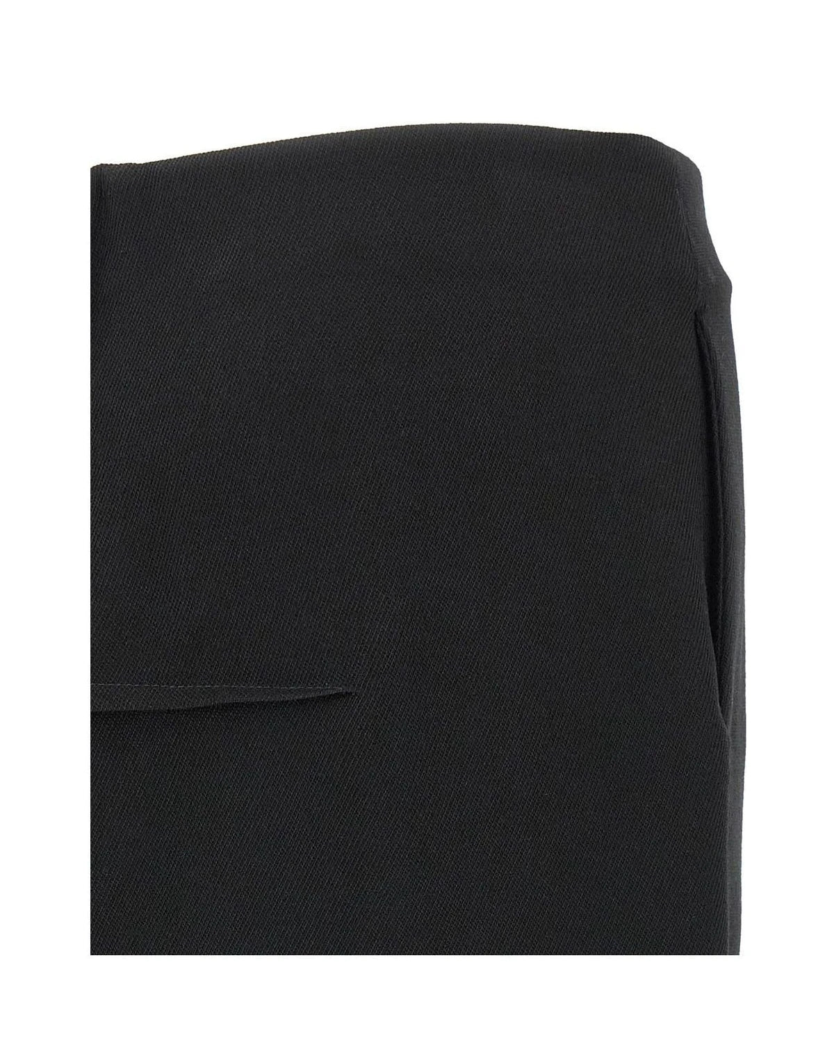 Rick Owens Skirt in black, Virgin Wool — view 4
