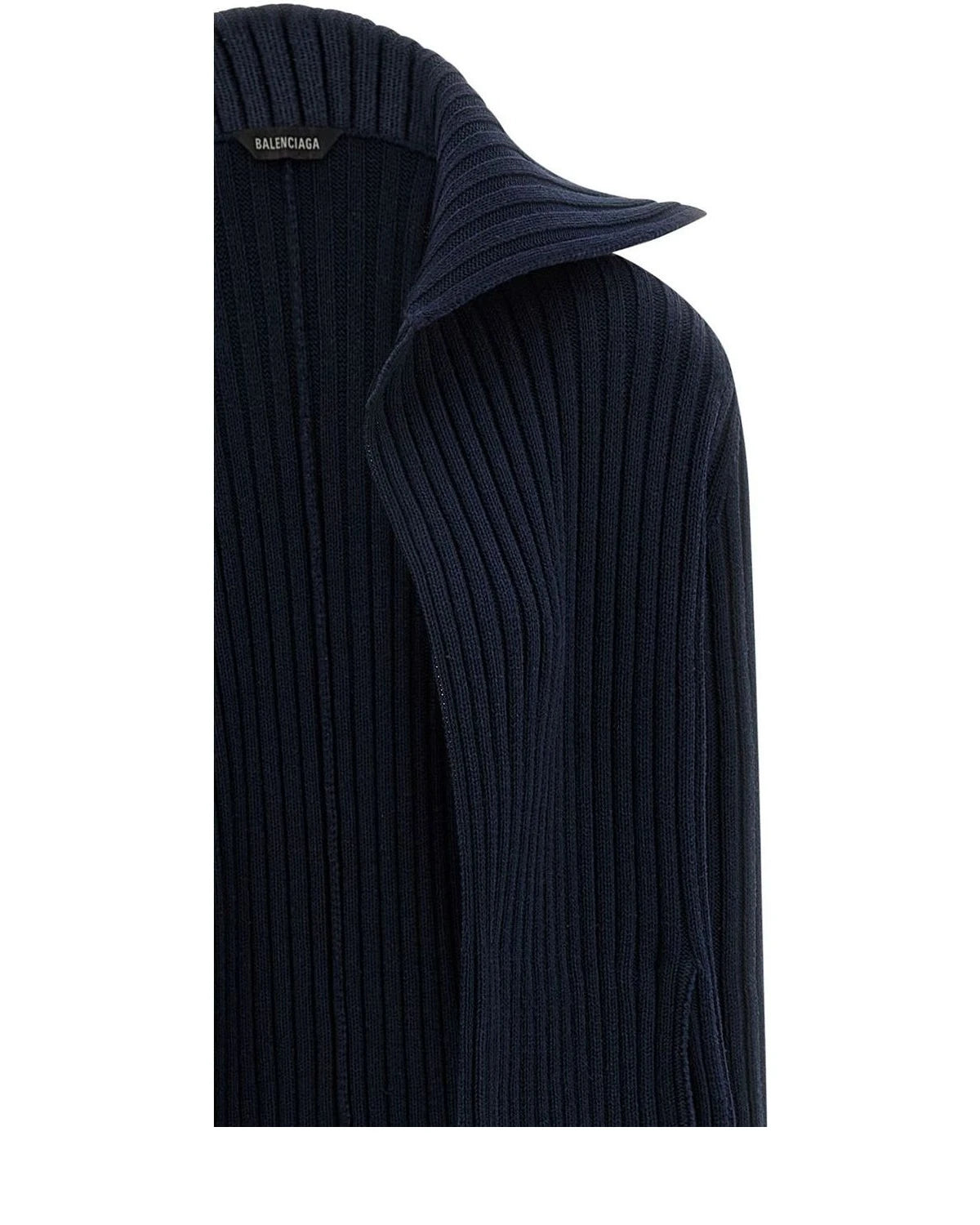 Blue Polyester Cardigan