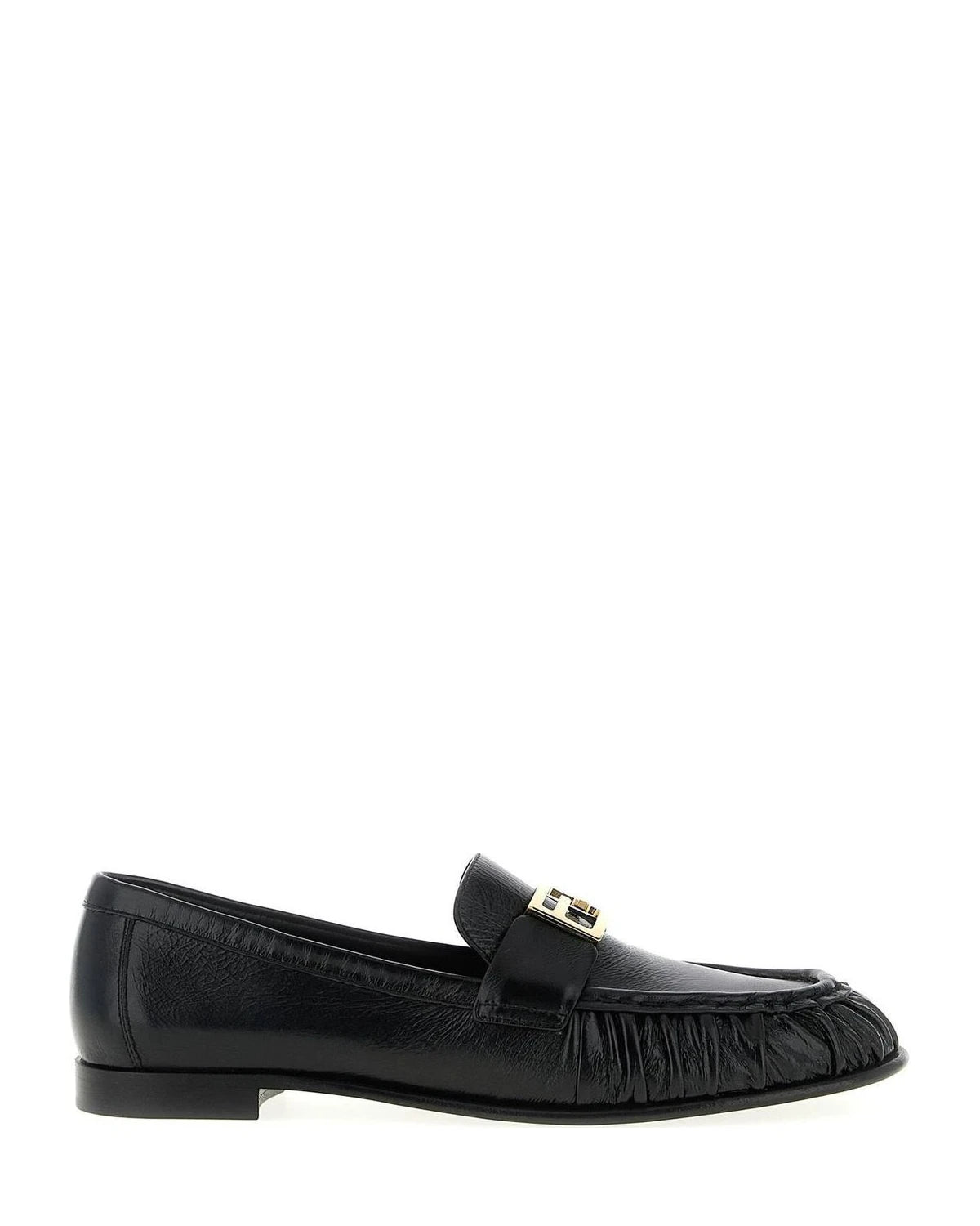 Fendi Loafers in black, Lamb Leather