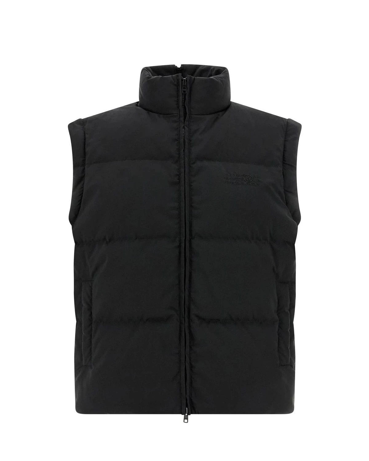 MM6 Maison Margiela Puffer Jacket in black, Polyester — view 2
