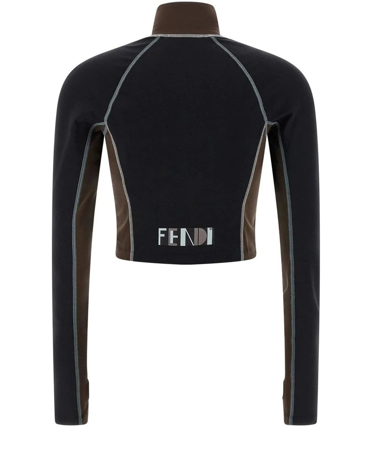 Fendi Crop Top in black, Polyamide — view 2