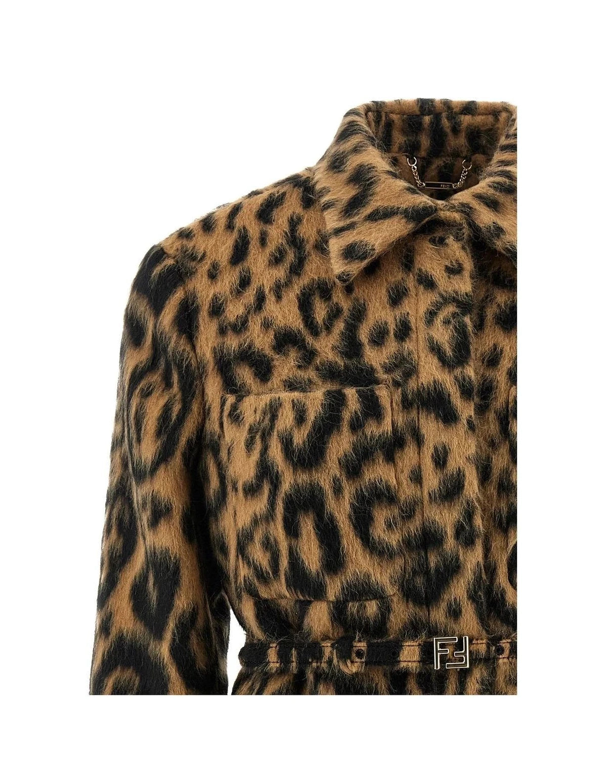 Fendi Overcoat in beige, Virgin Wool — view 3