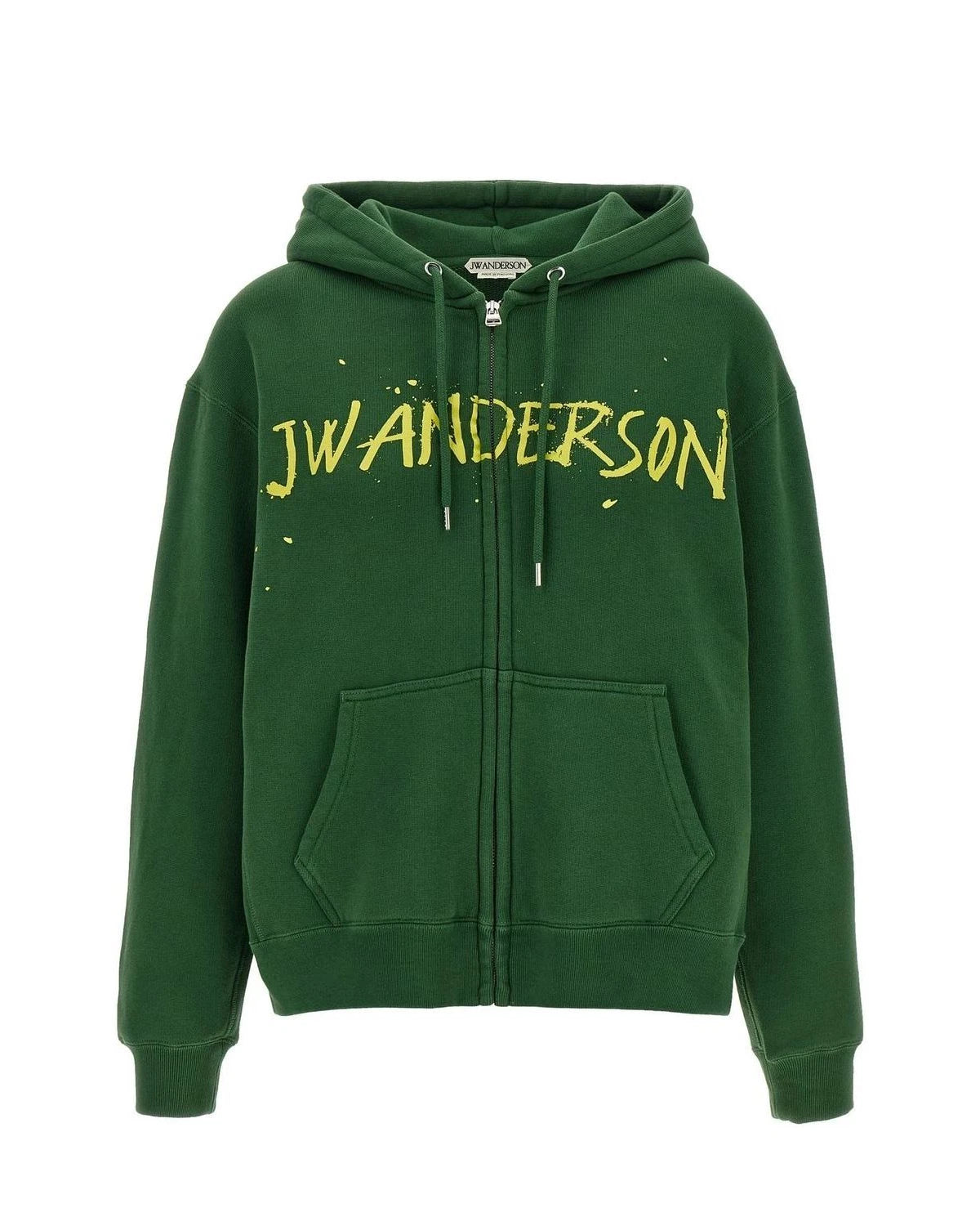 JW Anderson Hoodie in green, Cotton