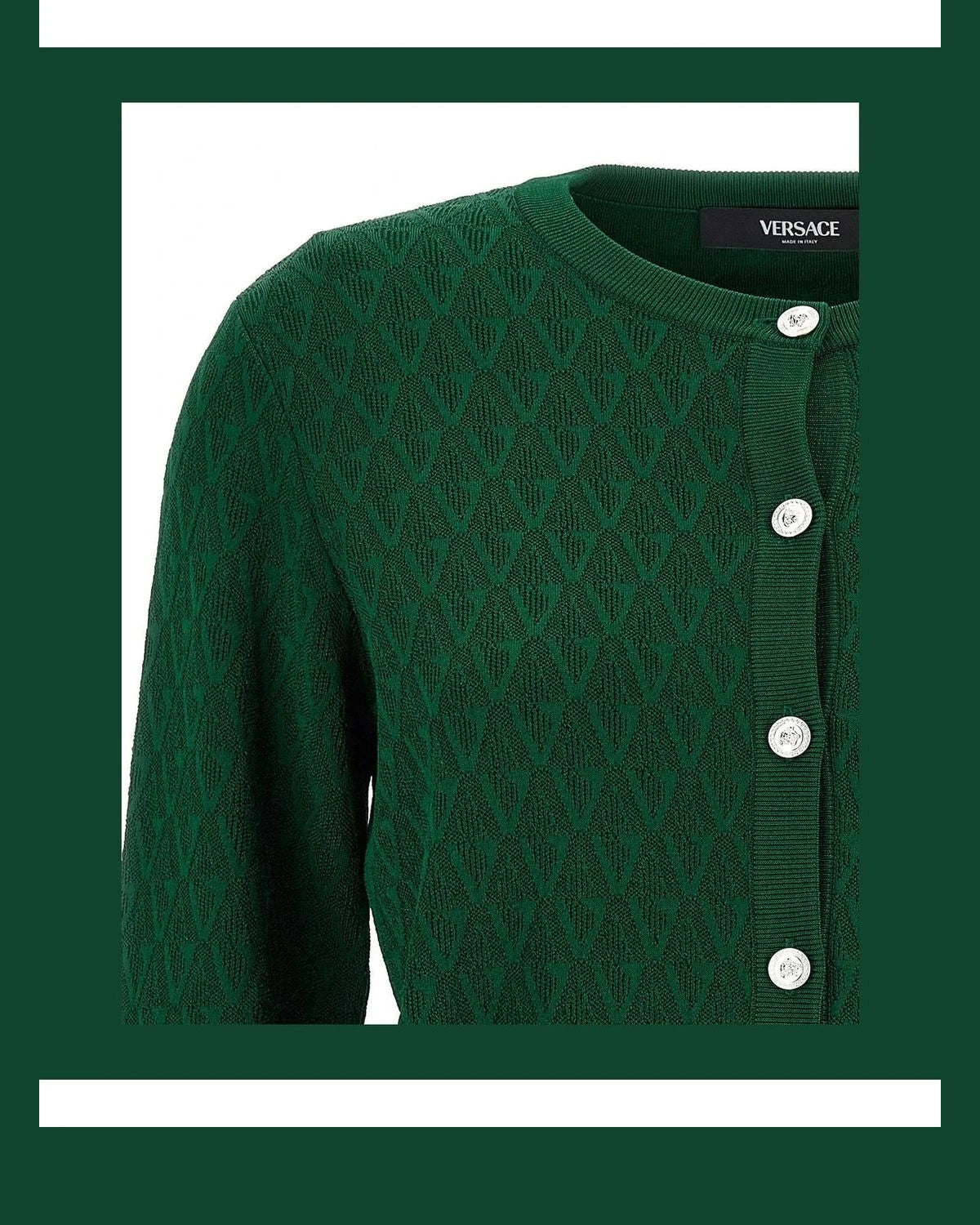 Versace Cardigan in green, Viscose — view 3
