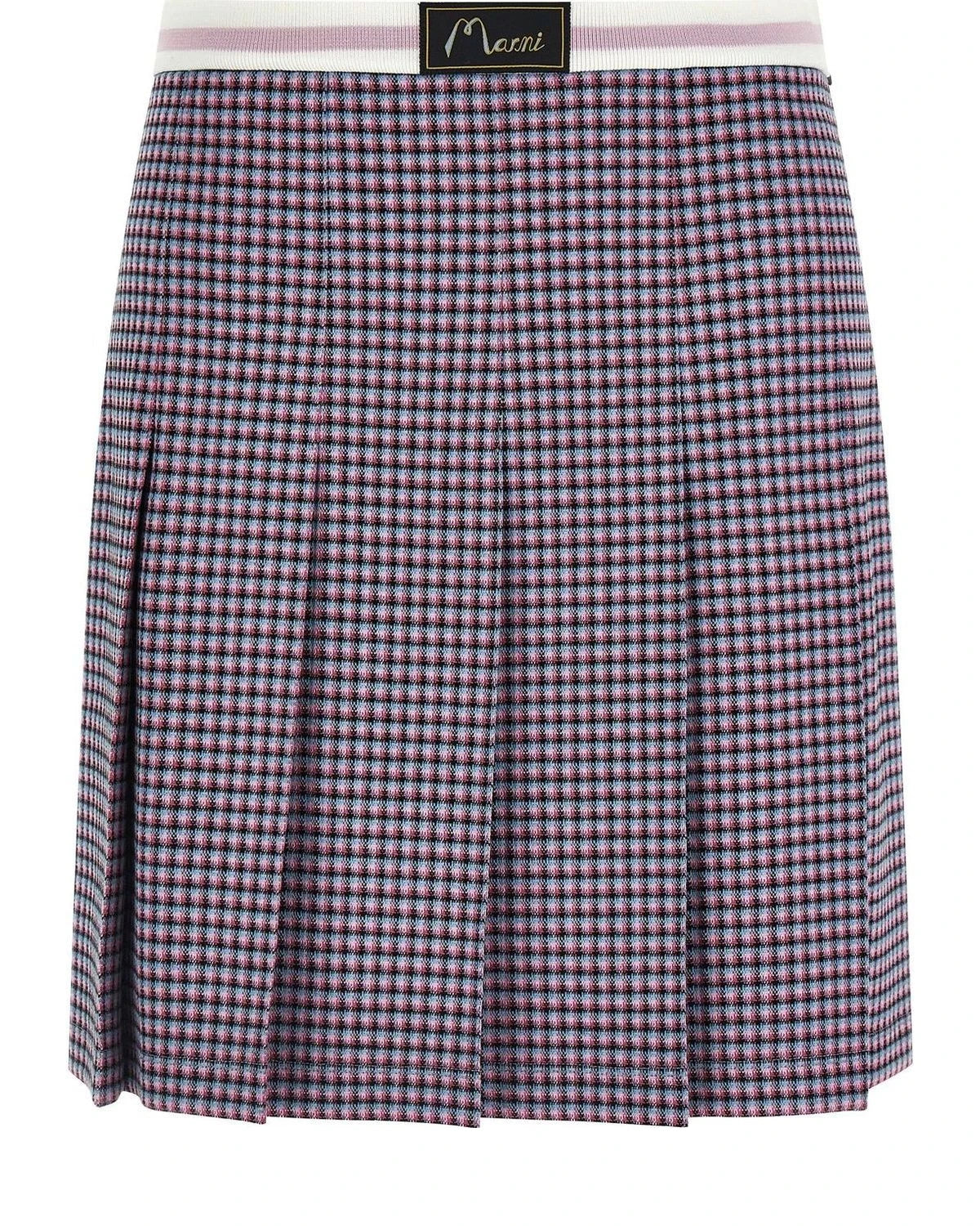 Purple Viscose Long Skirt