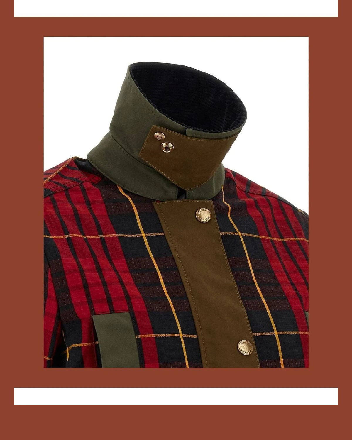 Alexander McQueen Trucker Jacket in multicolor, Cotton — view 5