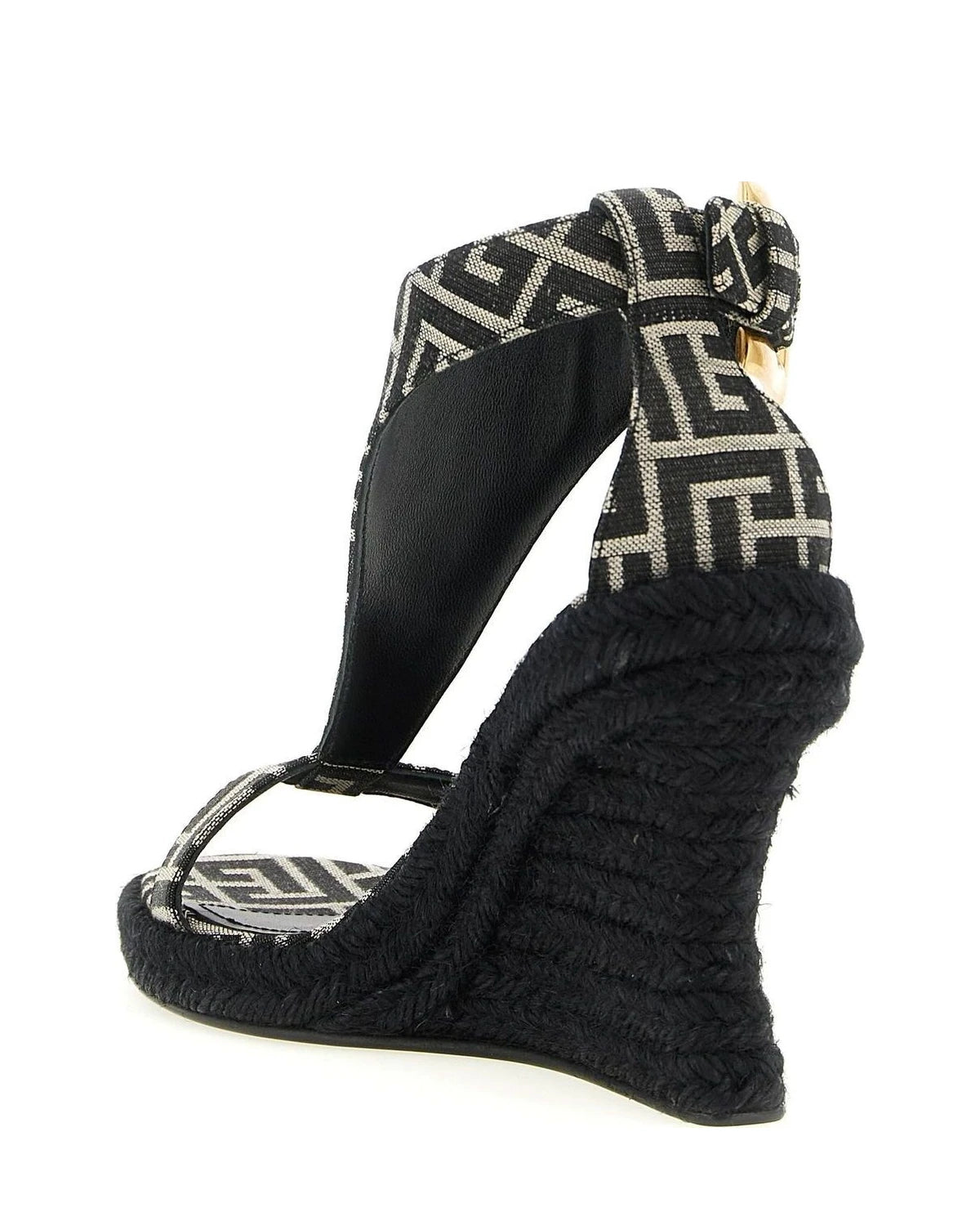 Balmain Heels in black, Polyester — view 3