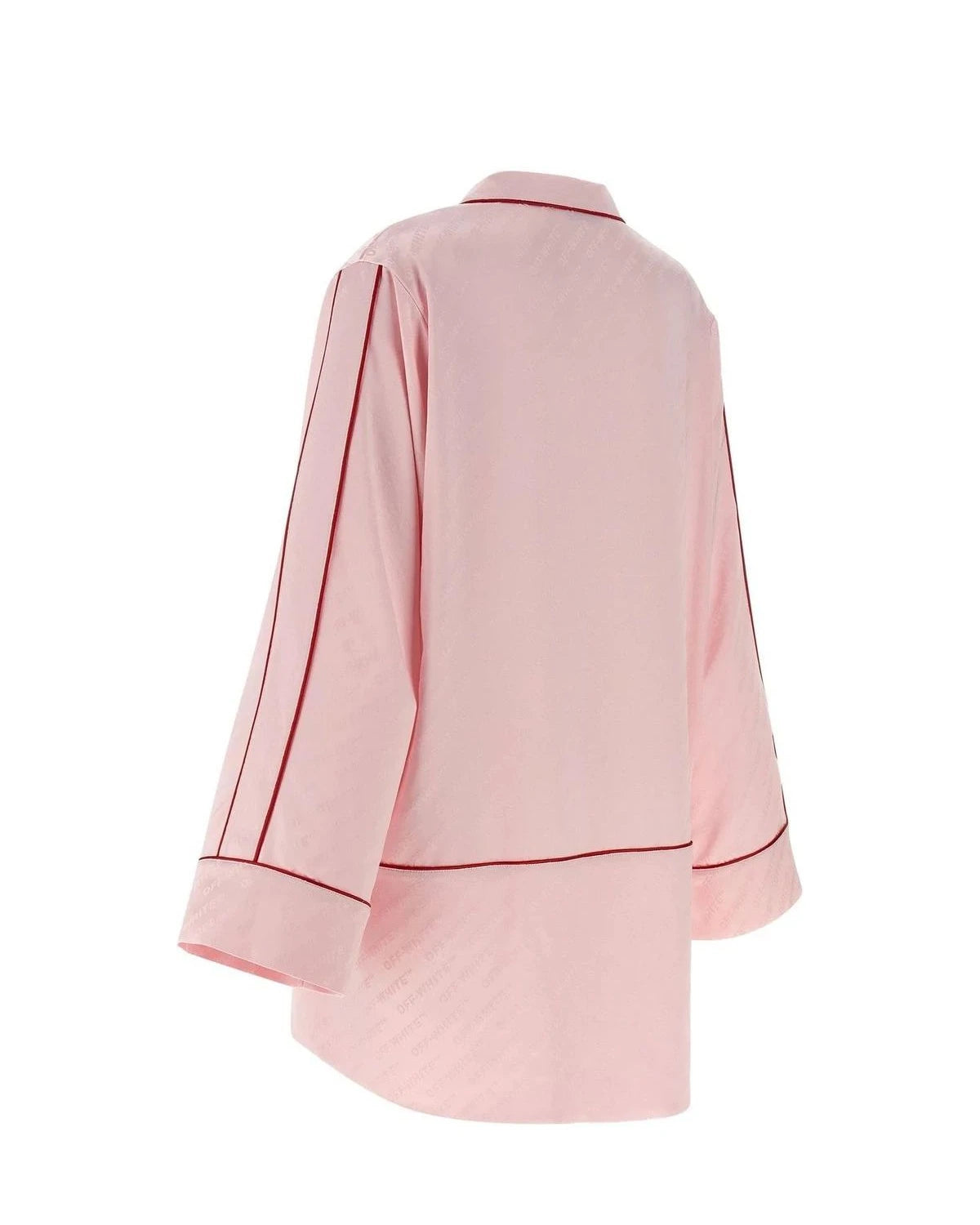 Off-White Dress Shirt in pink, Viscose — view 3