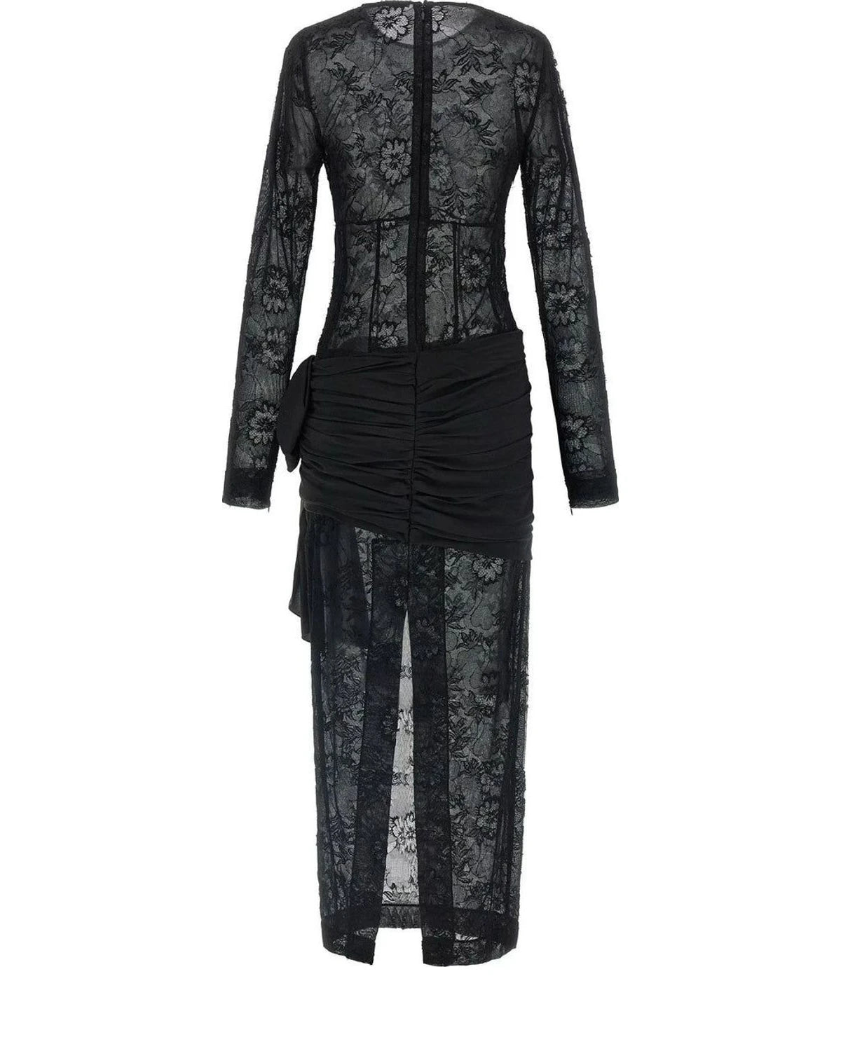 Alessandra Rich Dresse in black, Viscose — view 2