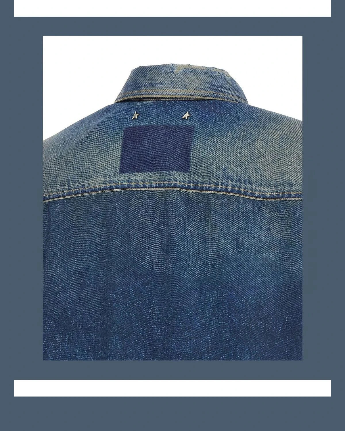 Golden Goose Dress Shirt in blue, Polyester — view 5