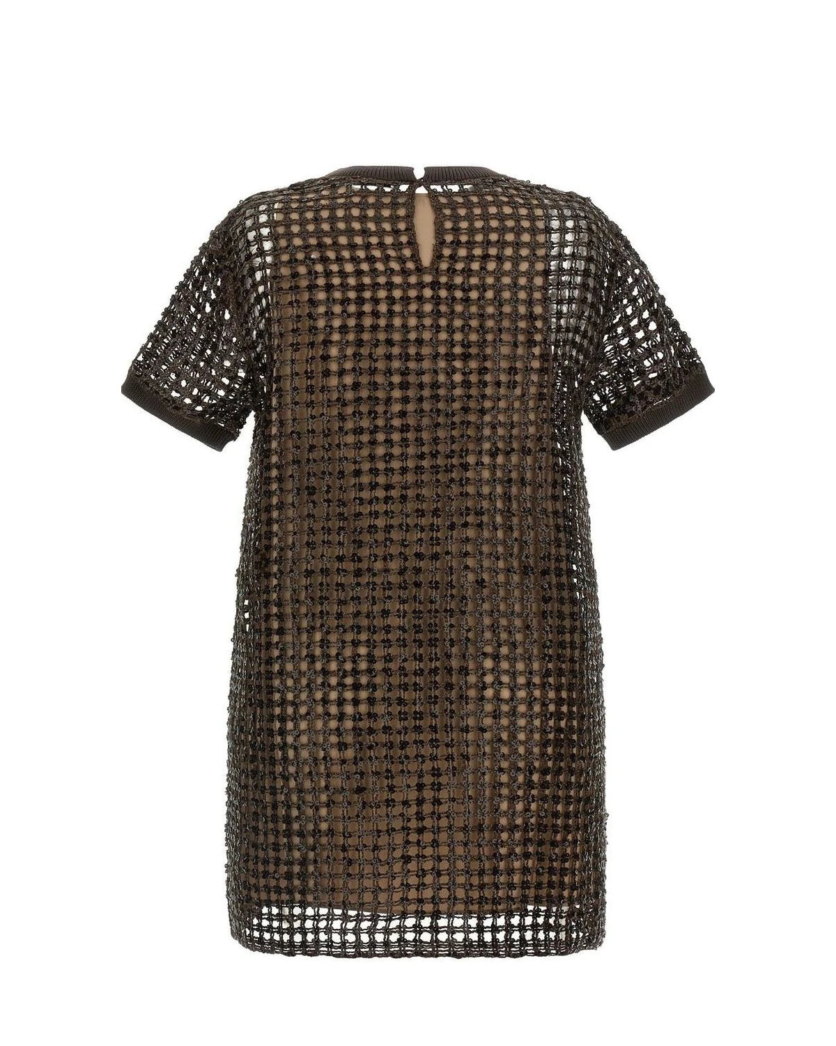 Brunello Cucinelli Dresse in brown, Silk — view 2