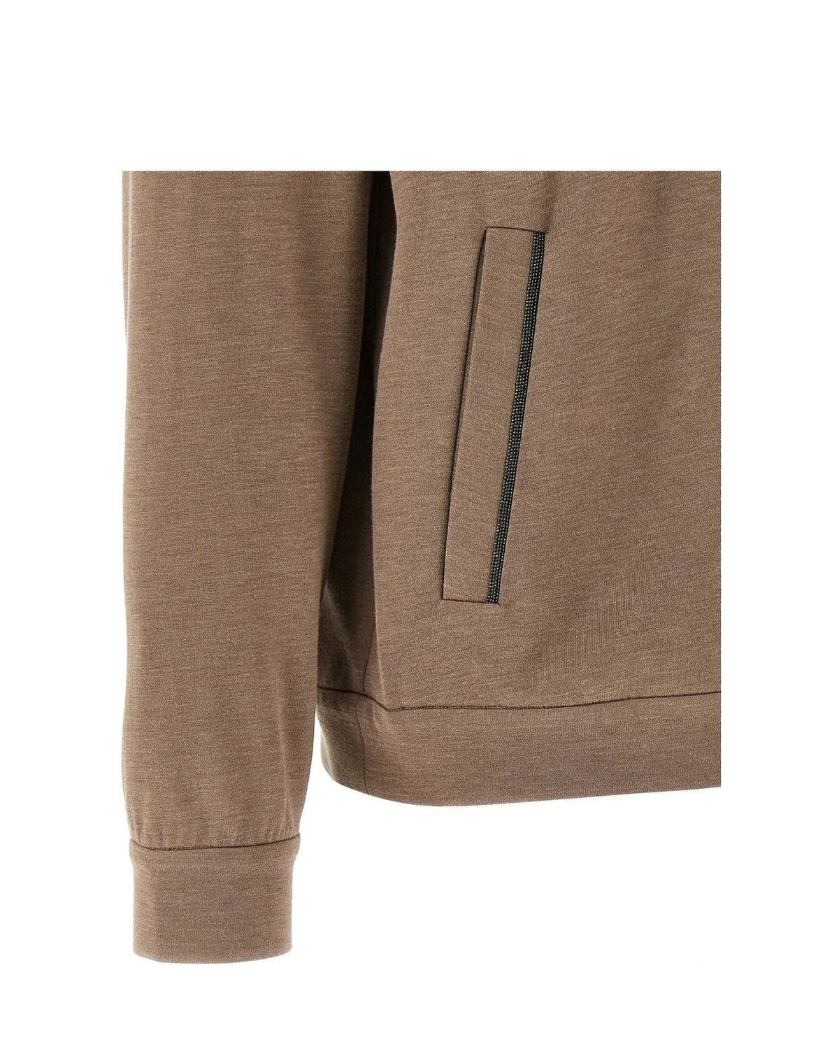 Brunello Cucinelli Hoodie in brown, Cotton — view 4