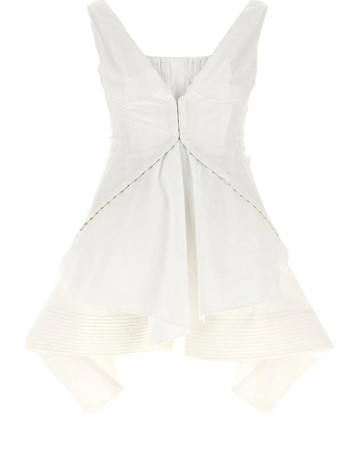 Alexander McQueen Dresse in white, Cotton