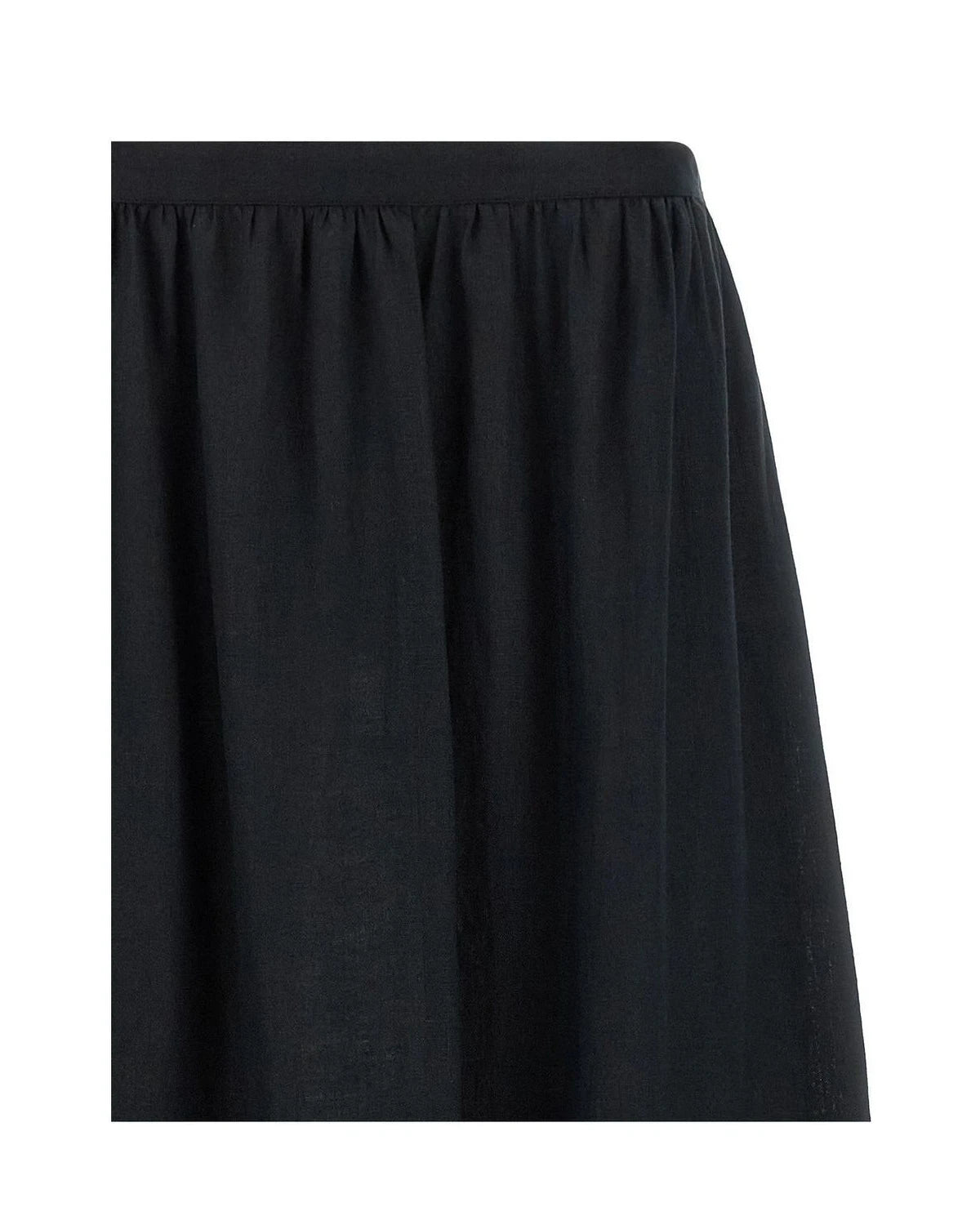 Kiton Skirt in black, Linen — view 3