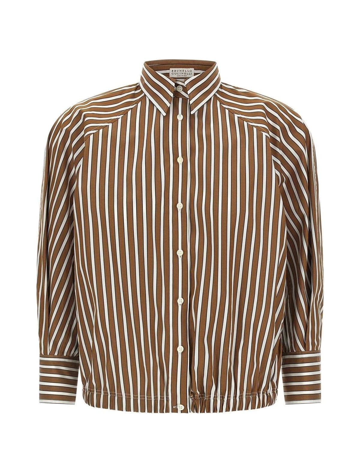 Brunello Cucinelli Dress Shirt in brown, Cotton