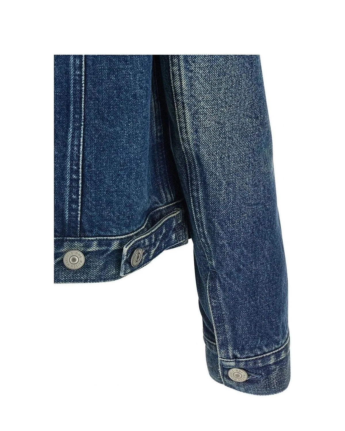 MM6 Maison Margiela Trucker Jacket in blue, Cotton — view 4