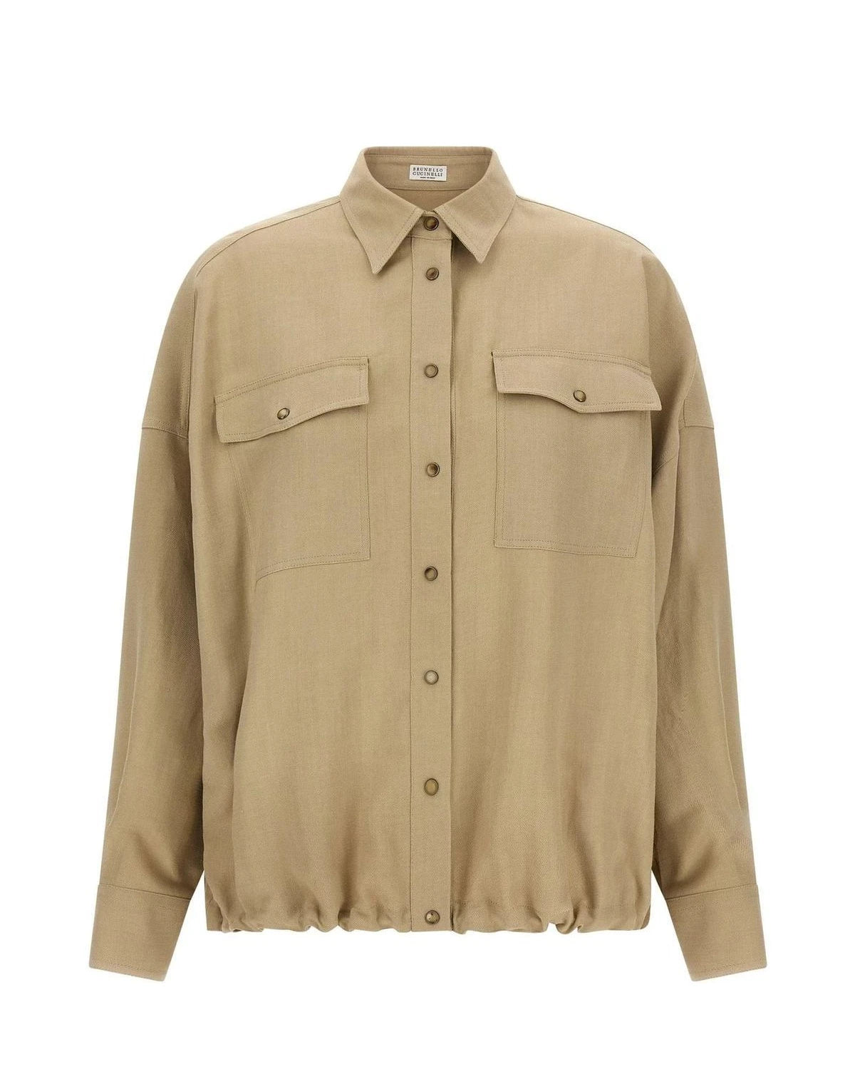 Brunello Cucinelli Dress Shirt in beige, Viscose