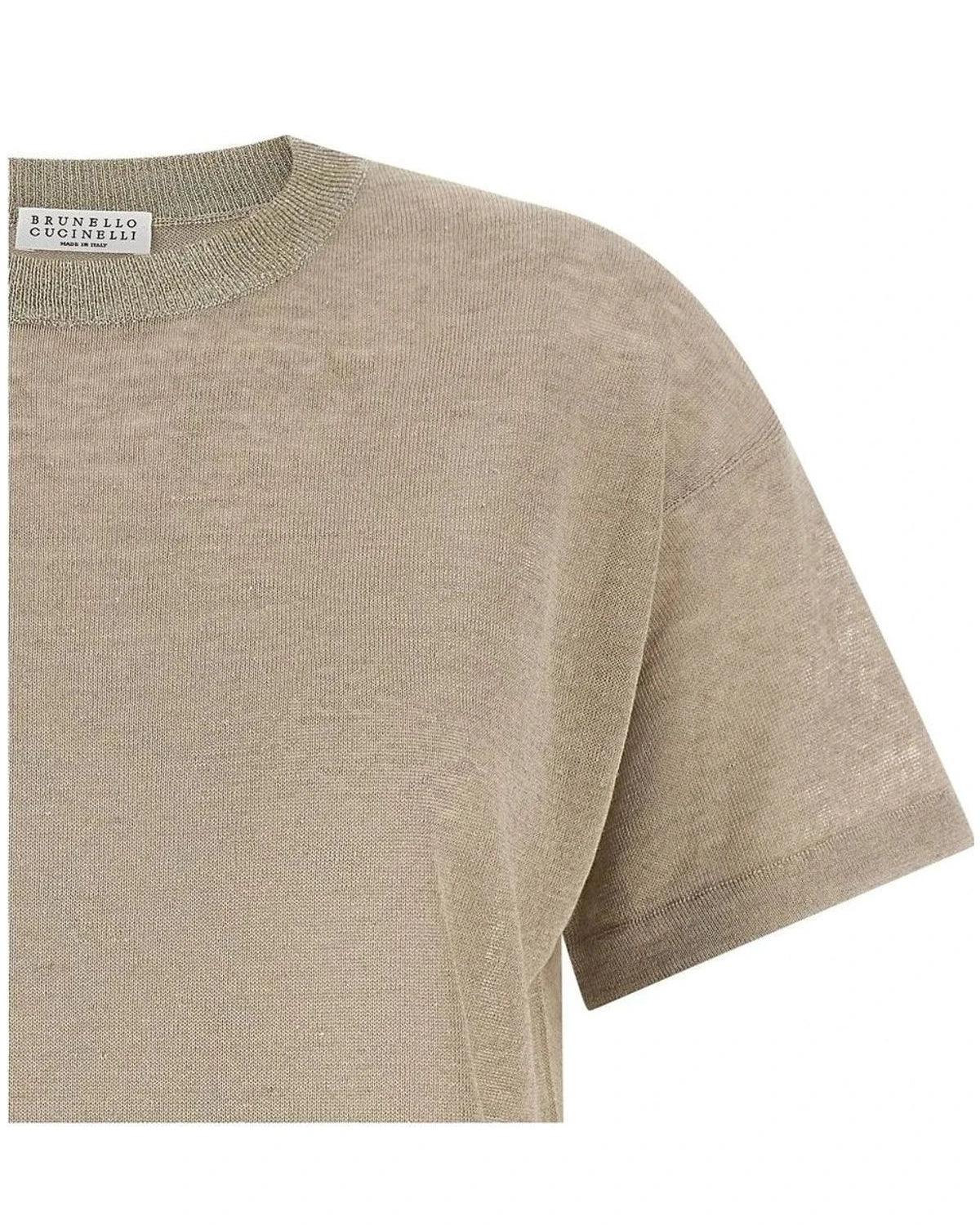 Brunello Cucinelli Sweater in beige, Linen — view 3