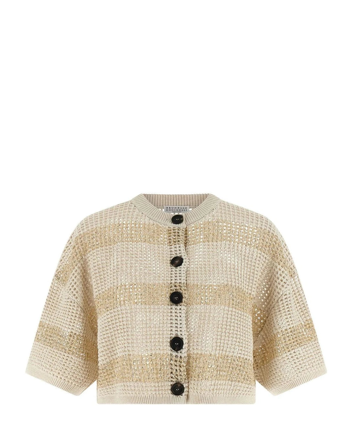 Brunello Cucinelli Cardigan in beige, Cotton