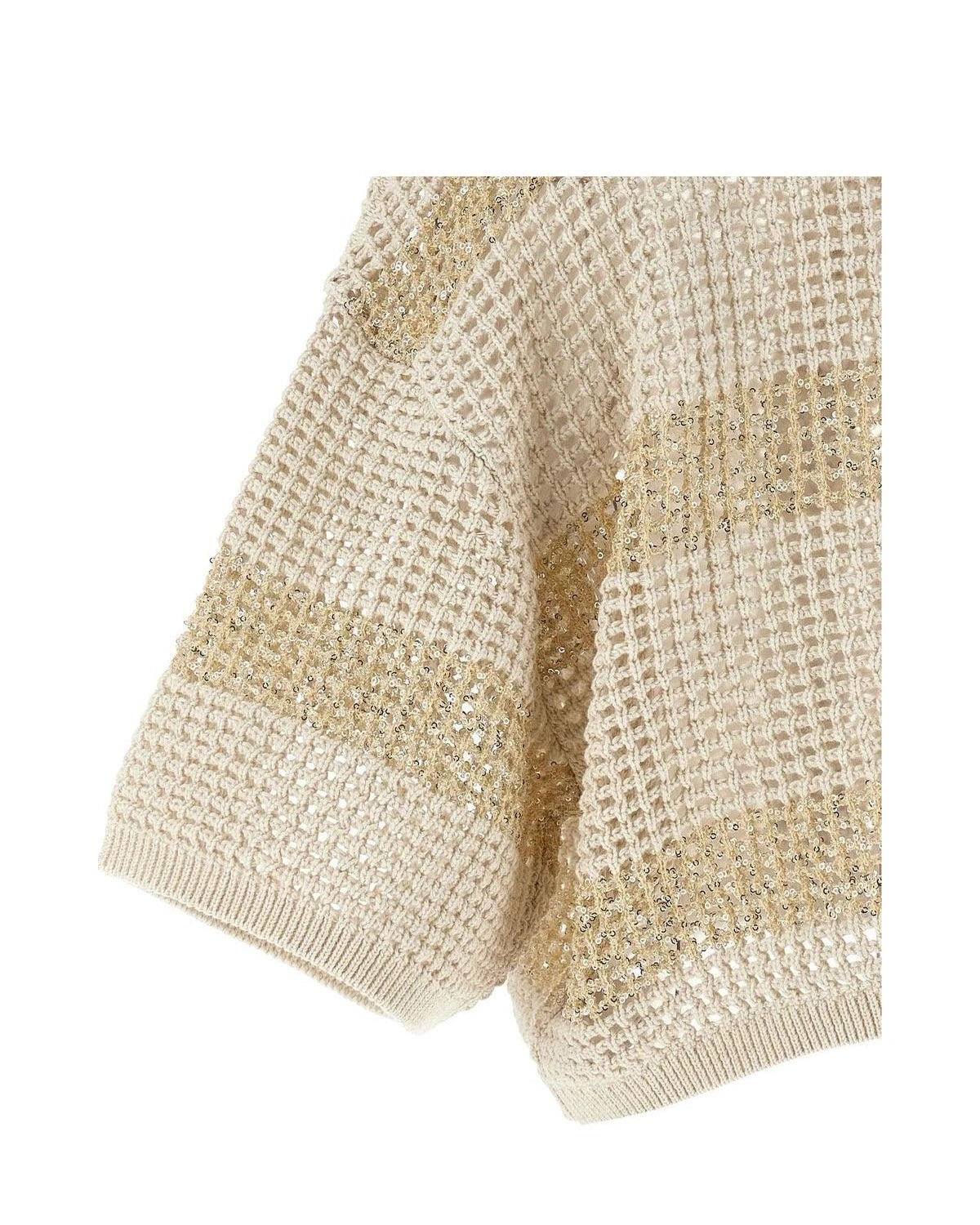 Brunello Cucinelli Cardigan in beige, Cotton — view 4