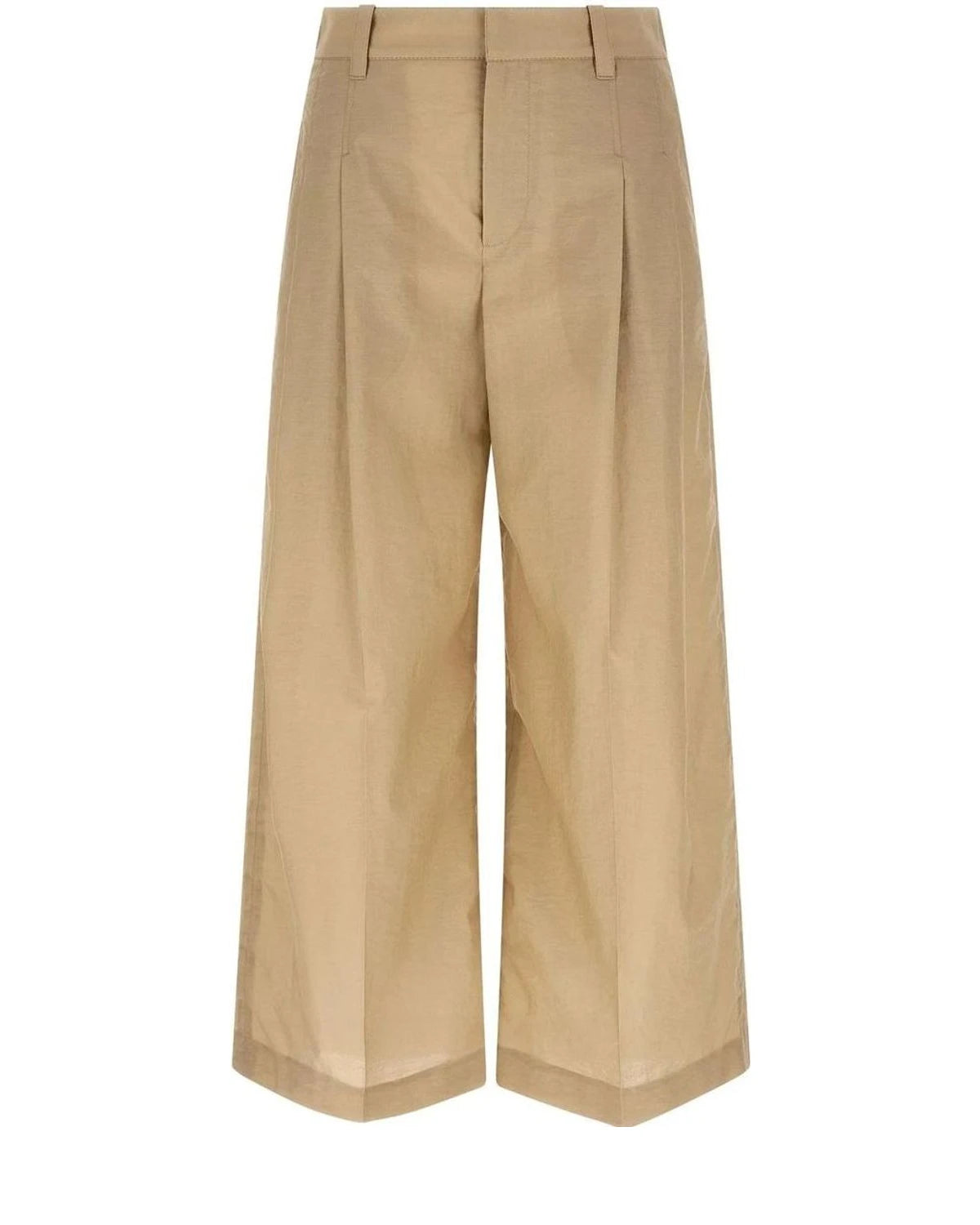 Brunello Cucinelli Palazzo Pant in beige, Cotton