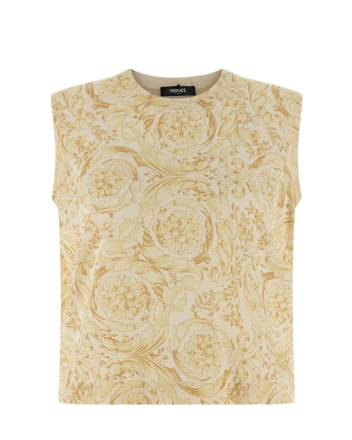 Versace Vest in beige, Silk