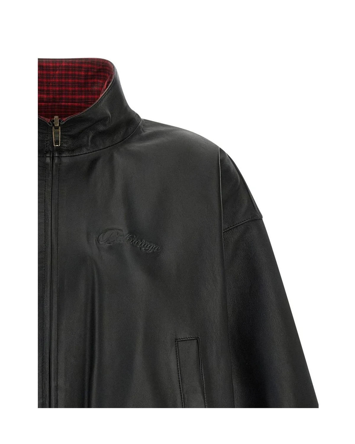 Balenciaga Bomber Jacket in black, Lamb Leather — view 4