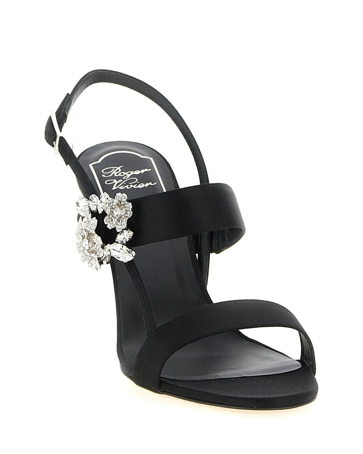 Roger Vivier Sandals in black, Viscose — view 2