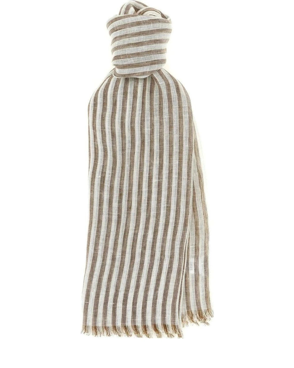 Brunello Cucinelli Scarves & Shawl in brown, Linen
