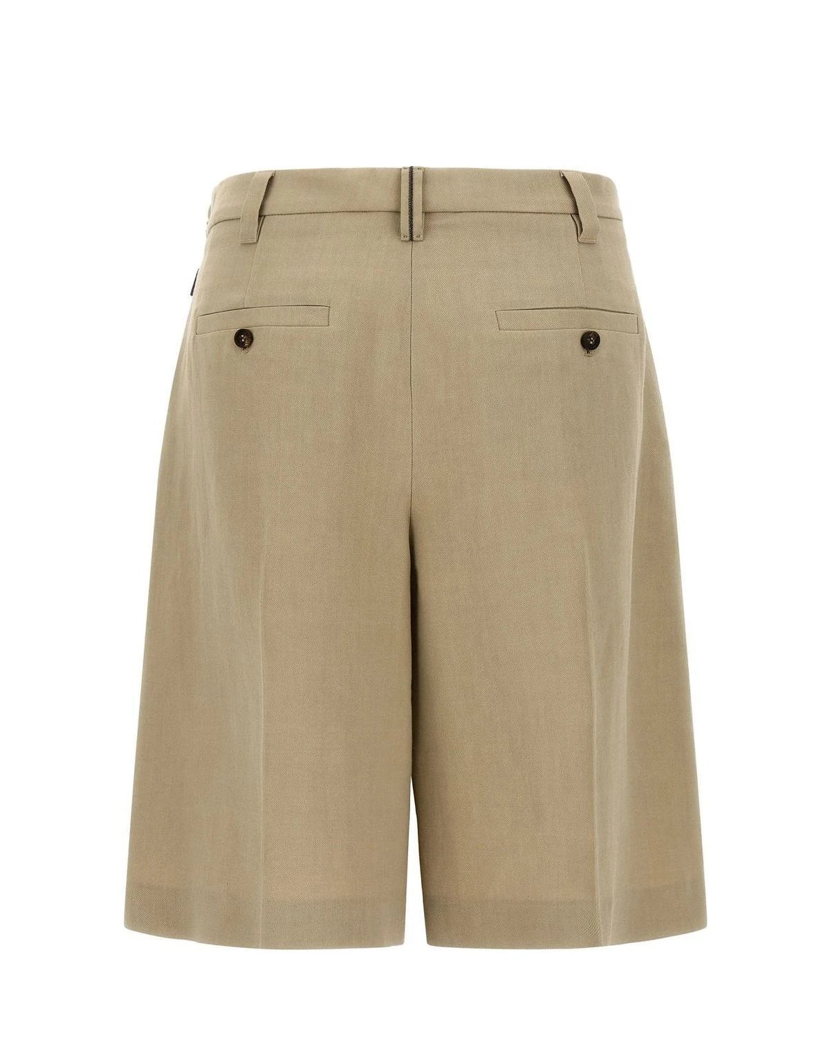 Brunello Cucinelli Bermuda in beige, Viscose — view 2