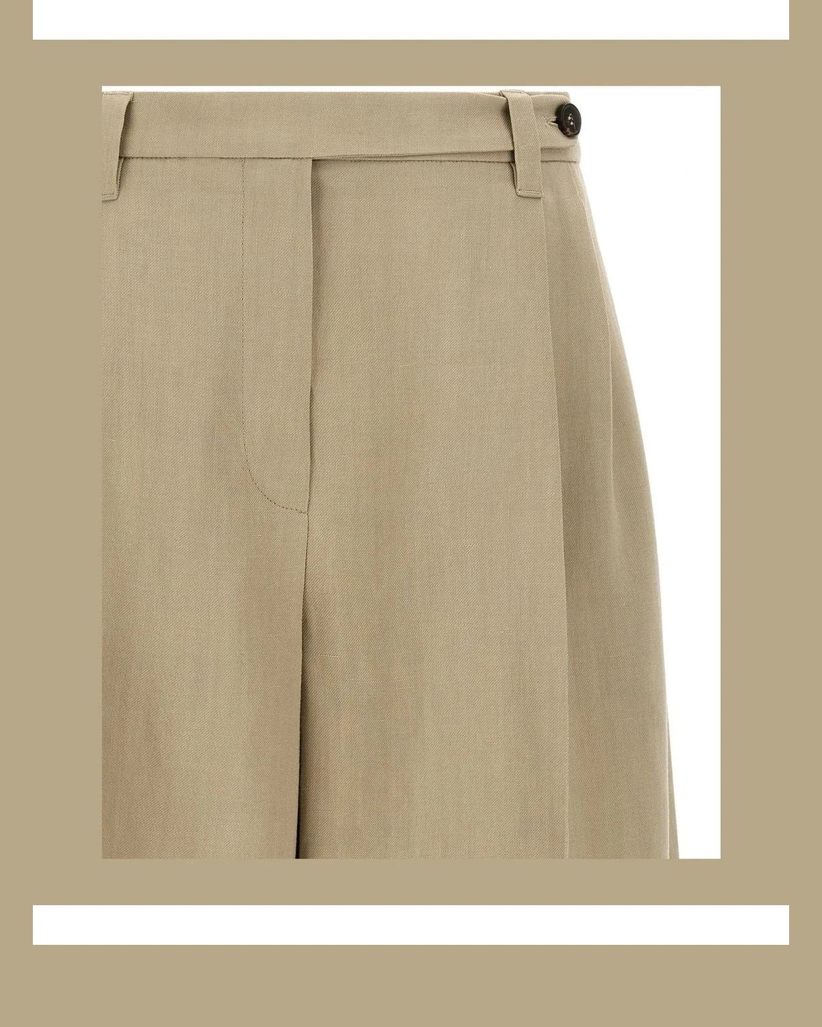 Brunello Cucinelli Bermuda in beige, Viscose — view 3