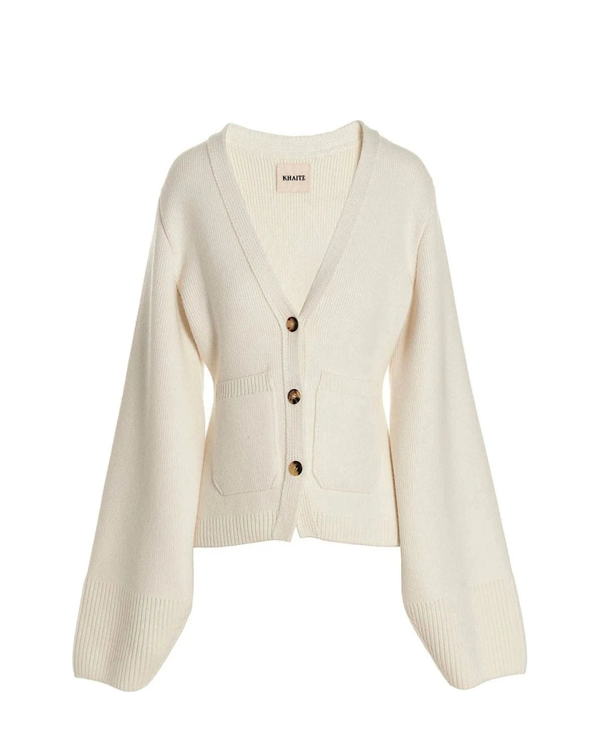 Khaite Cardigan in white, Cashmere