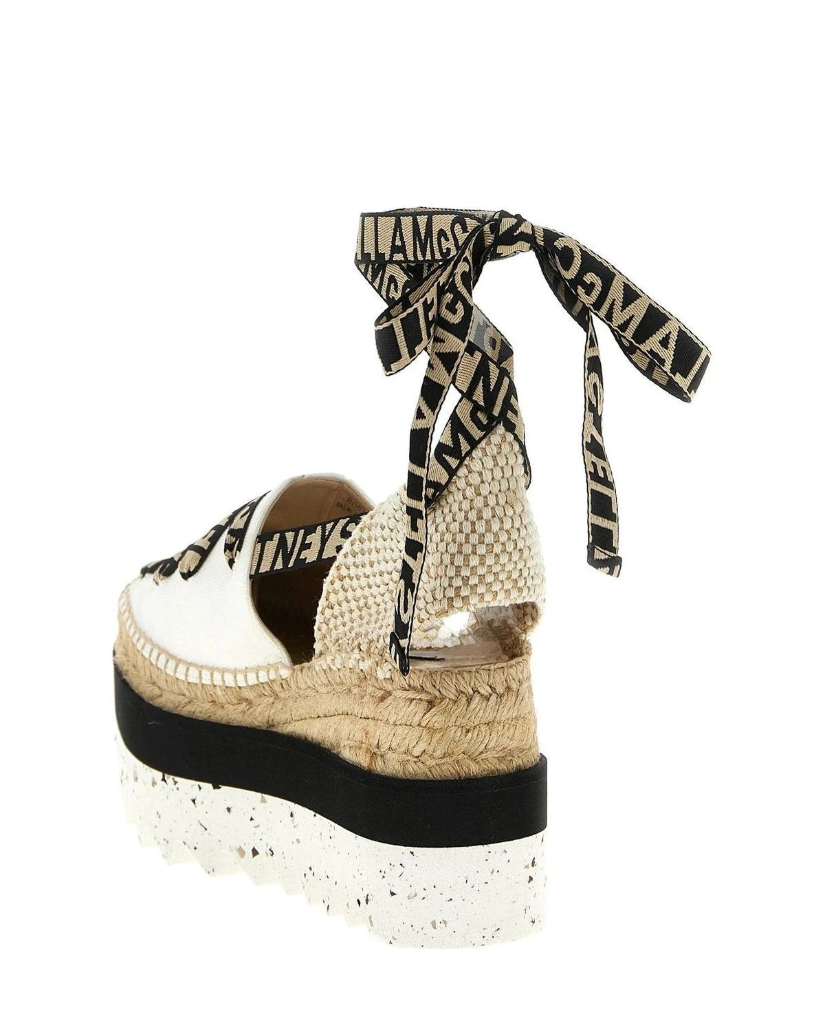 Stella McCartney Wedges in beige, Cotton — view 3